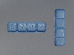 Blue xanax bar